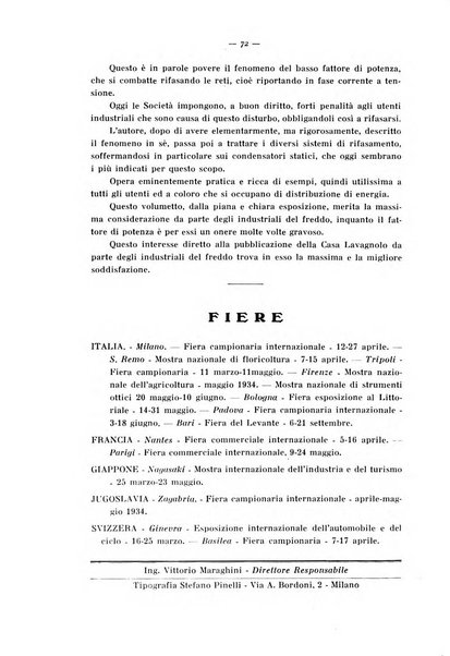 L'industria italiana del freddo periodico mensile, scientifico, tecnico, economico, sindacale