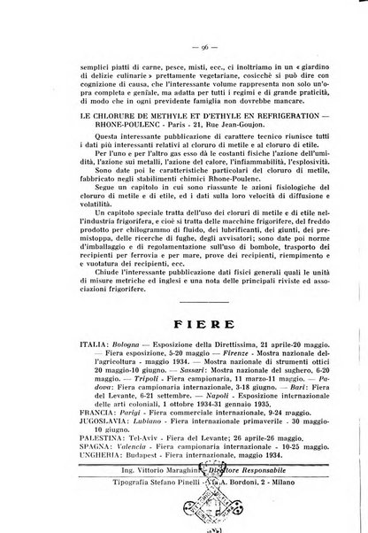 L'industria italiana del freddo periodico mensile, scientifico, tecnico, economico, sindacale