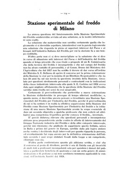 L'industria italiana del freddo periodico mensile, scientifico, tecnico, economico, sindacale