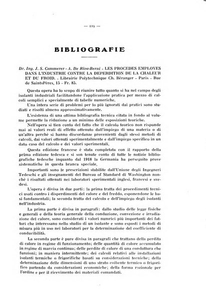 L'industria italiana del freddo periodico mensile, scientifico, tecnico, economico, sindacale