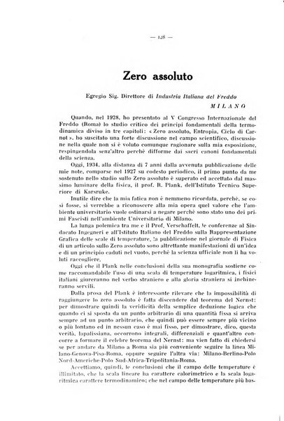 L'industria italiana del freddo periodico mensile, scientifico, tecnico, economico, sindacale