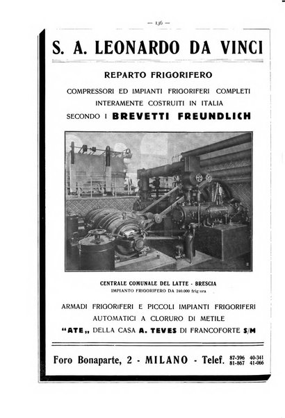 L'industria italiana del freddo periodico mensile, scientifico, tecnico, economico, sindacale