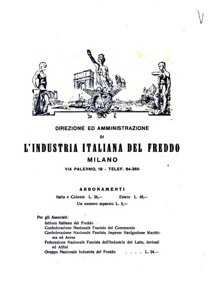 L'industria italiana del freddo periodico mensile, scientifico, tecnico, economico, sindacale