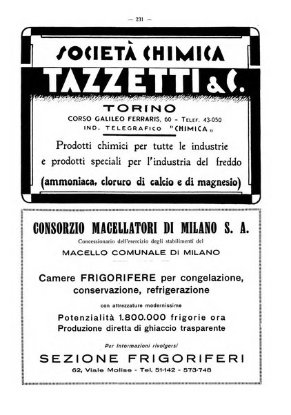 L'industria italiana del freddo periodico mensile, scientifico, tecnico, economico, sindacale