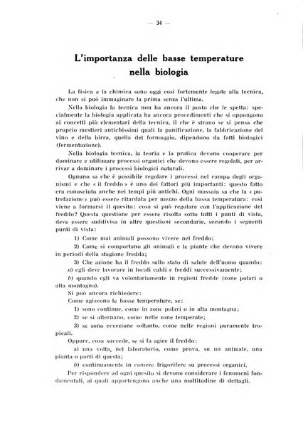 L'industria italiana del freddo periodico mensile, scientifico, tecnico, economico, sindacale