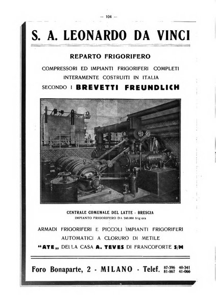 L'industria italiana del freddo periodico mensile, scientifico, tecnico, economico, sindacale