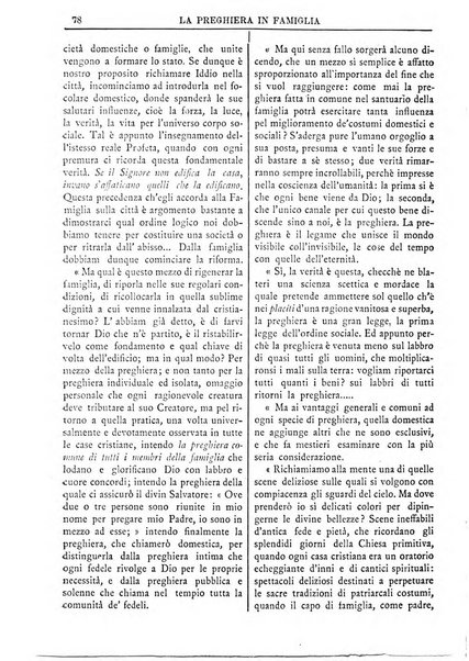 La preghiera in famiglia ossia la famiglia santificata