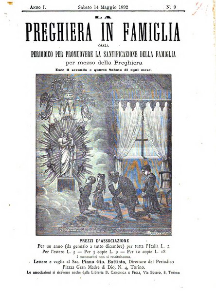 La preghiera in famiglia ossia la famiglia santificata