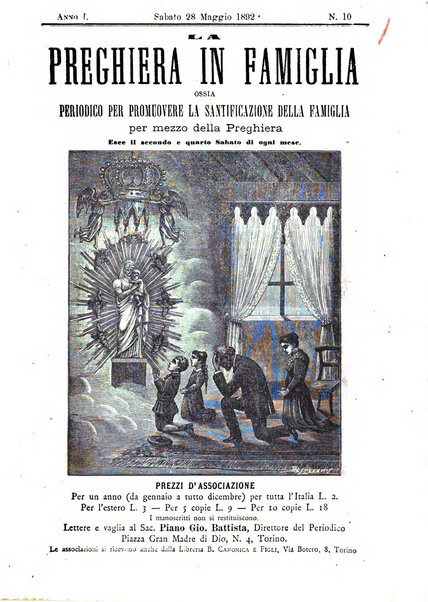 La preghiera in famiglia ossia la famiglia santificata