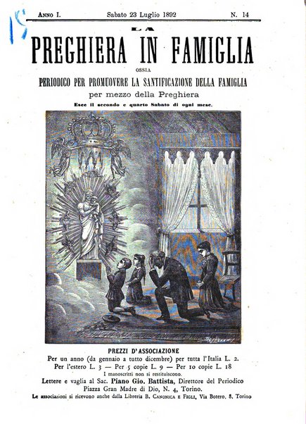 La preghiera in famiglia ossia la famiglia santificata