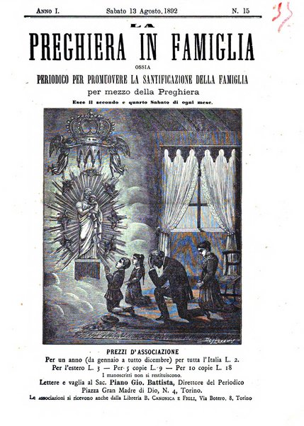 La preghiera in famiglia ossia la famiglia santificata