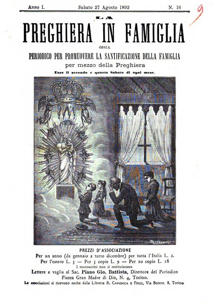 La preghiera in famiglia ossia la famiglia santificata