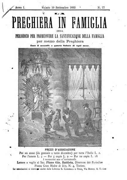 La preghiera in famiglia ossia la famiglia santificata