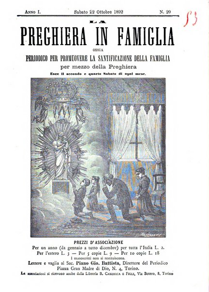 La preghiera in famiglia ossia la famiglia santificata