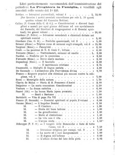 La preghiera in famiglia ossia la famiglia santificata