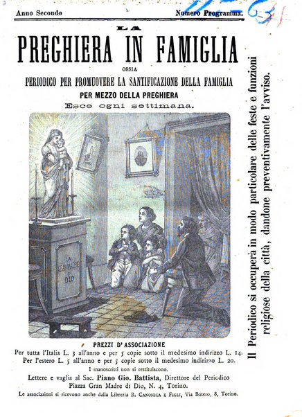 La preghiera in famiglia ossia la famiglia santificata