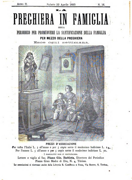 La preghiera in famiglia ossia la famiglia santificata