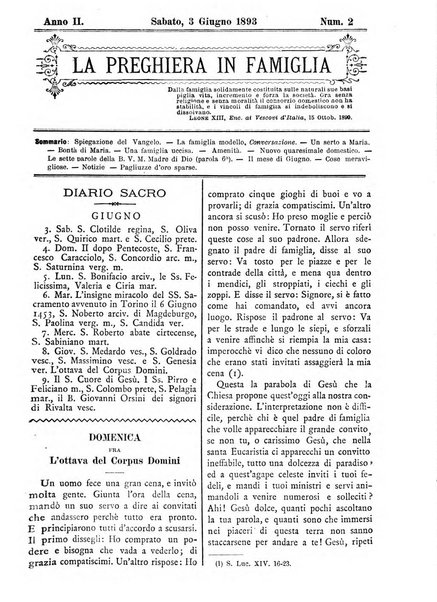 La preghiera in famiglia ossia la famiglia santificata