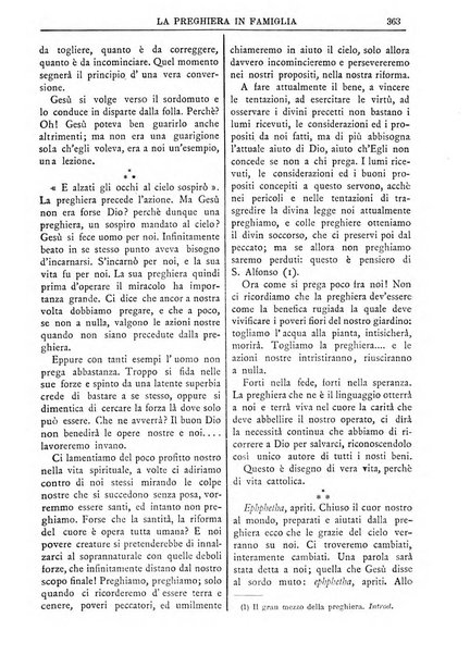 La preghiera in famiglia ossia la famiglia santificata