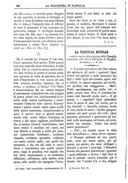 La preghiera in famiglia ossia la famiglia santificata