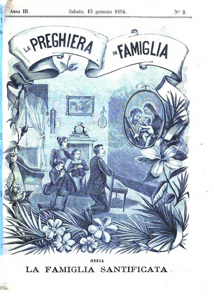 La preghiera in famiglia ossia la famiglia santificata