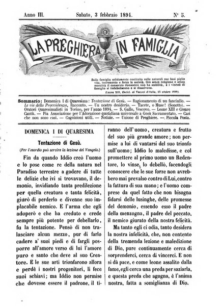 La preghiera in famiglia ossia la famiglia santificata