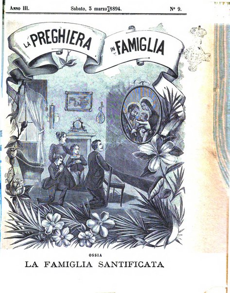 La preghiera in famiglia ossia la famiglia santificata