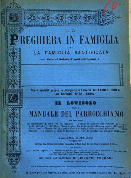 La preghiera in famiglia ossia la famiglia santificata