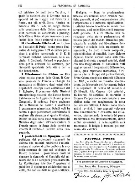 La preghiera in famiglia ossia la famiglia santificata