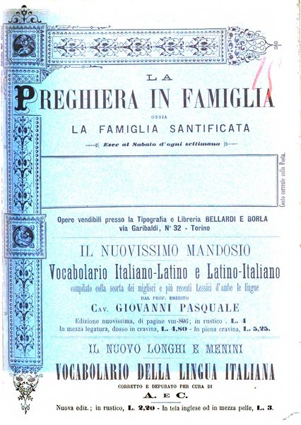 La preghiera in famiglia ossia la famiglia santificata