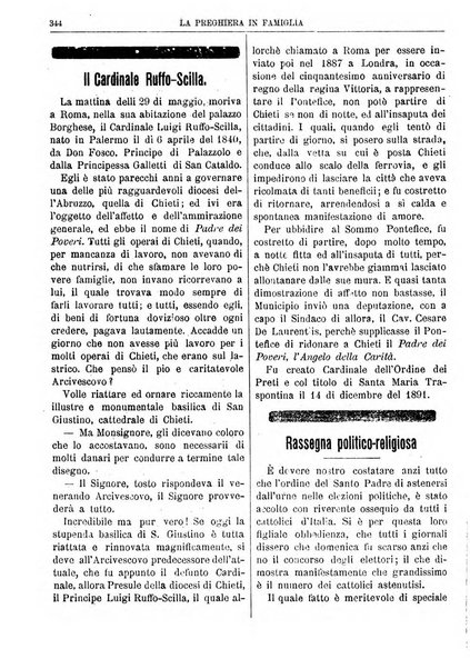 La preghiera in famiglia ossia la famiglia santificata