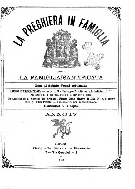 La preghiera in famiglia ossia la famiglia santificata