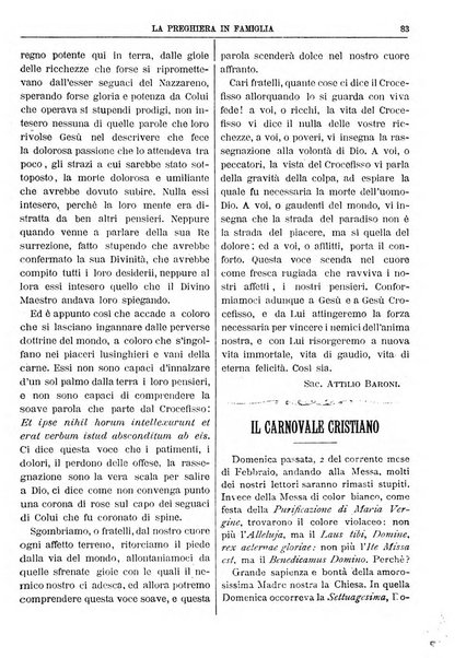 La preghiera in famiglia ossia la famiglia santificata