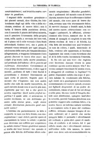 La preghiera in famiglia ossia la famiglia santificata