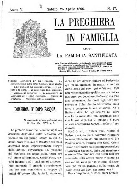 La preghiera in famiglia ossia la famiglia santificata