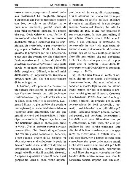 La preghiera in famiglia ossia la famiglia santificata