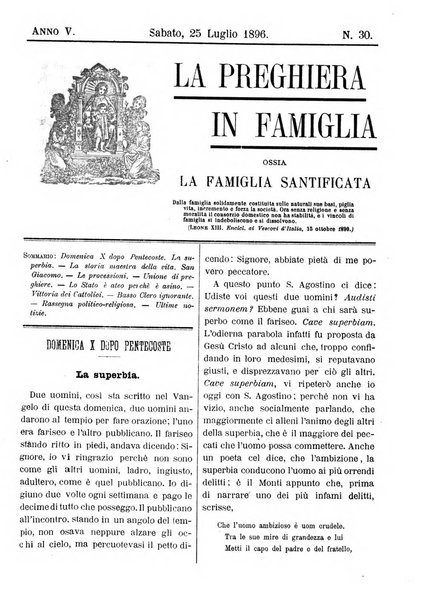 La preghiera in famiglia ossia la famiglia santificata