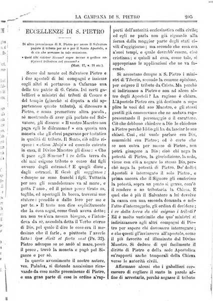 La campana di S. Pietro bollettino religioso settimanale