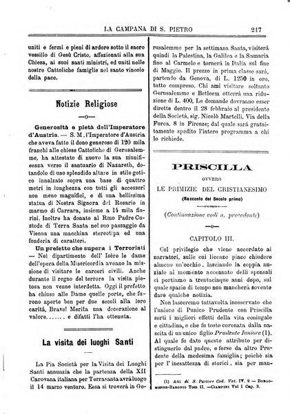 La campana di S. Pietro bollettino religioso settimanale