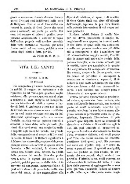 La campana di S. Pietro bollettino religioso settimanale