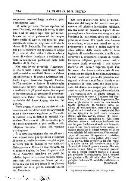 La campana di S. Pietro bollettino religioso settimanale