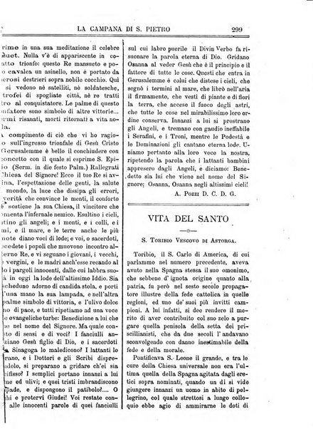 La campana di S. Pietro bollettino religioso settimanale