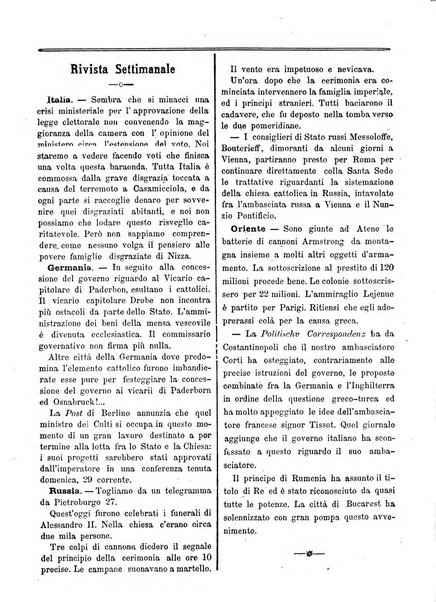 La campana di S. Pietro bollettino religioso settimanale