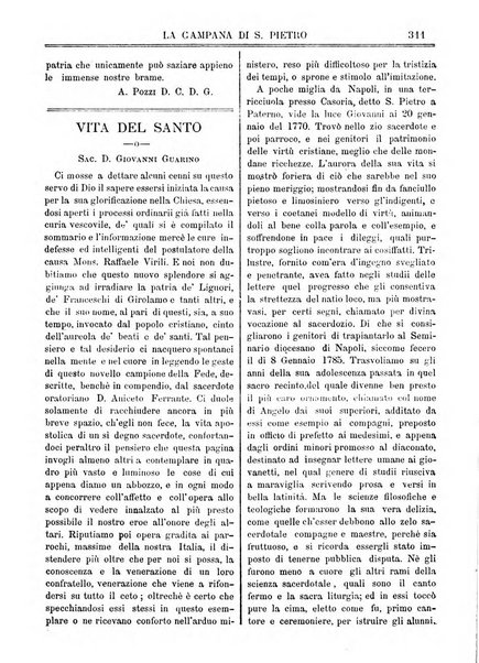 La campana di S. Pietro bollettino religioso settimanale