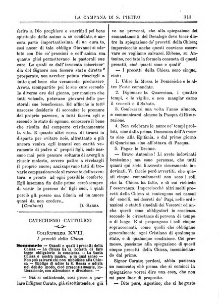 La campana di S. Pietro bollettino religioso settimanale