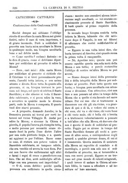 La campana di S. Pietro bollettino religioso settimanale