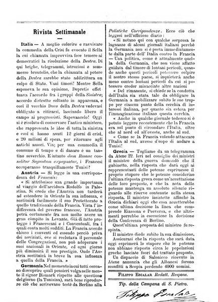 La campana di S. Pietro bollettino religioso settimanale