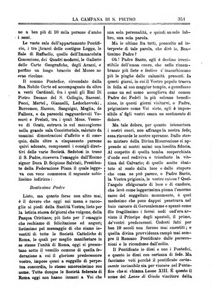 La campana di S. Pietro bollettino religioso settimanale