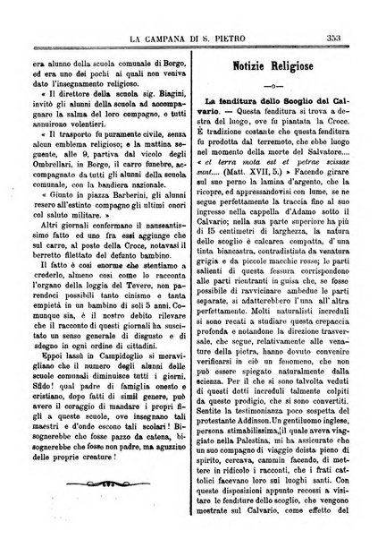 La campana di S. Pietro bollettino religioso settimanale