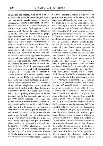 La campana di S. Pietro bollettino religioso settimanale